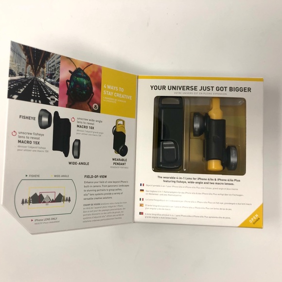 OLLOCLIP 4 in 1 Lens for iphone 6/6s & 6/6s Plus - Picture 2 of 9